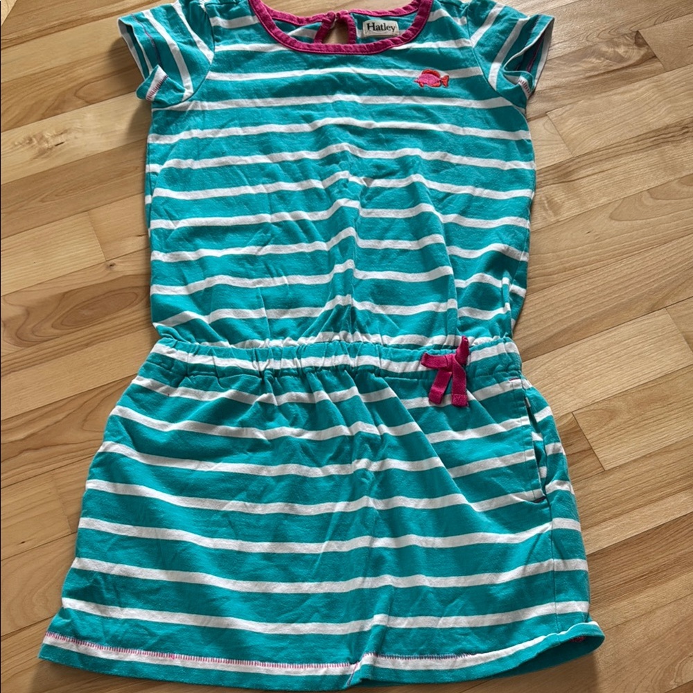Hatley striped dress size 8